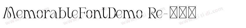 MemorableFontDemo Re字体转换